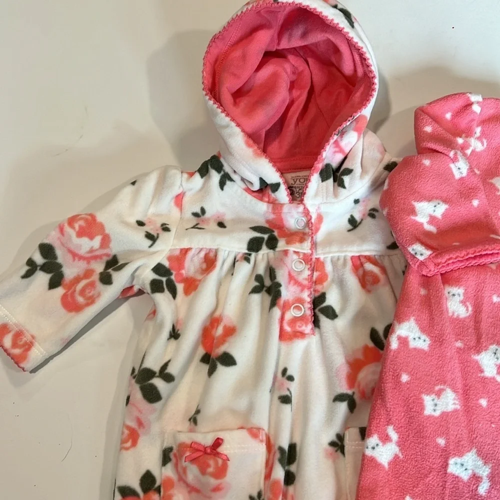 Carters - 3m‎ fleece onsies